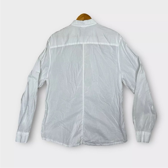 James Perse Los Angeles Womens White Button-Up Shirt Size 4 Ultra Light Weight - Picture 2 of 10
